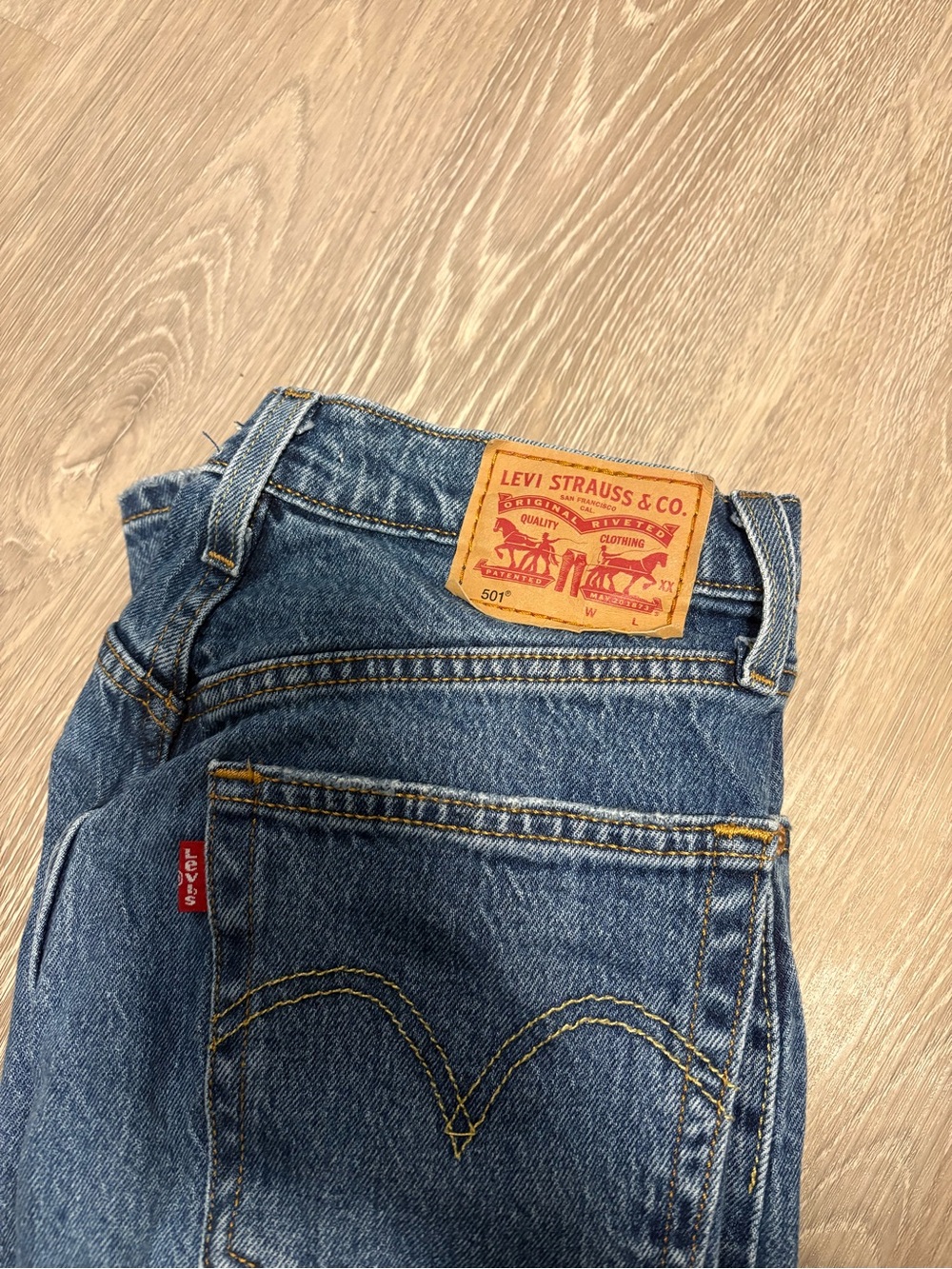 Levi's Women's Blue Straight-Leg Jeans